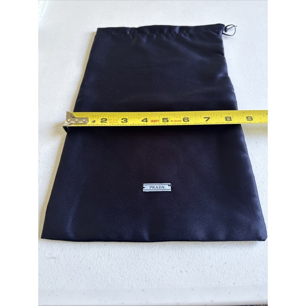 Prada Navy Silk Dust Bag 13.5 inches x 8.5 (0991)